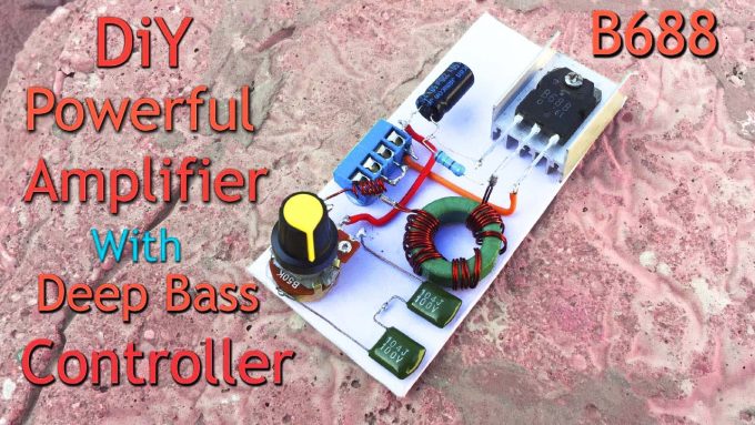 B688 DIY Bass Amplifier With Bass Volume - TRONICSpro