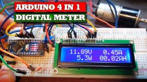 Adruino 4-In-1 Digital Meter - Volt Ampere Watt AmpHour