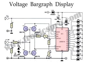 Voltage Bargraph Display Circuit Diagram