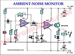 Ambient Noise Monitor Circuit Diagram