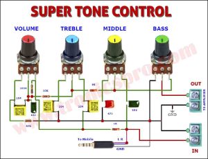 Bass Tone Control Circuit Diagram