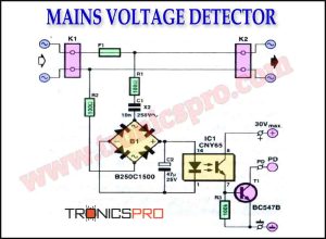 Mains Voltage Detector Circuit Diagram