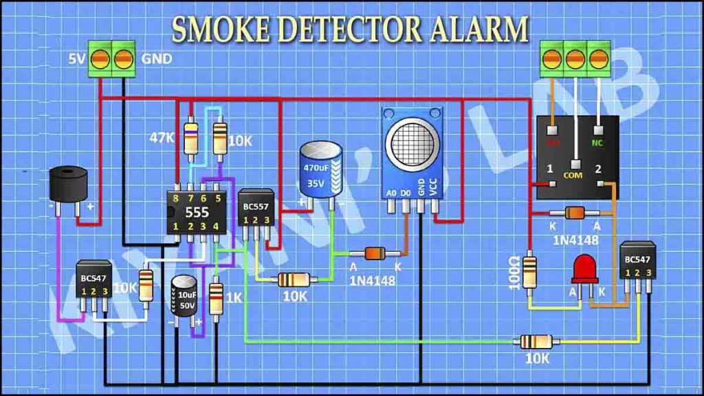 How To Make Smoke Detector Alarm Circuit Diagram How To Make Smoke Detector Alarm Circuit Diagram