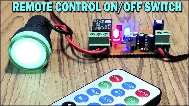 How to make easy Remote Light Switch Circuit at home - can use any