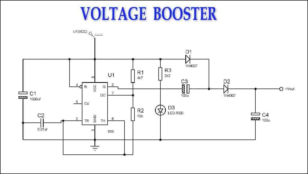 How to Make Voltage Booster Schematic