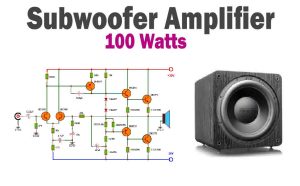 100W Subwoofer Amplifier Circuit
