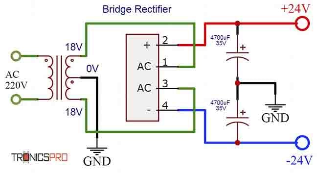24V Power Supply Circuit Diagram