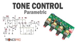 Parametric Tone Control Circuit using LM4558 IC