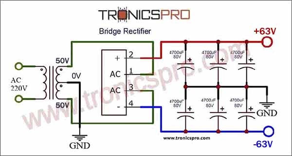 63V Power Supply Circuit Diagram
