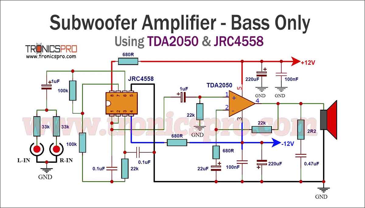 Tda2050 Subwoofer Amplifier Circuit