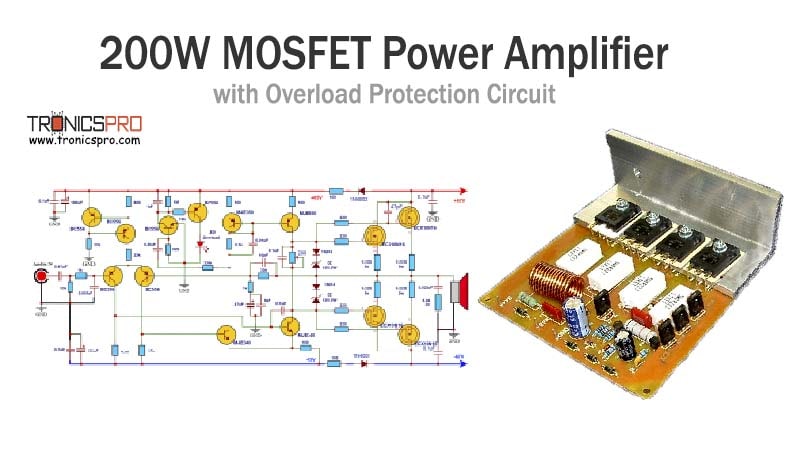 200W Mosfet Amplifier Circuit