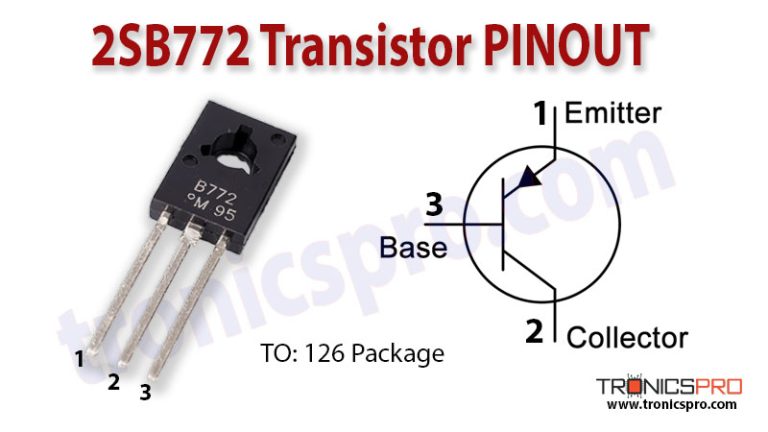 2SB772 PNP Transistor Datasheet Pinout - TRONICSpro