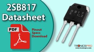 2SB817 PNP Transistor Datasheet Pinout