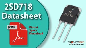 2SD718 NPN Transistor Datasheet Pinout