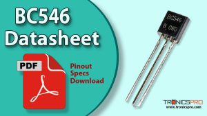 BC546 NPN Transistor Datasheet Pinout