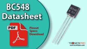 BC548 NPN Transistor Datasheet Pinout