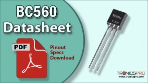 BC560 PNP Transistor Pinout Datasheet