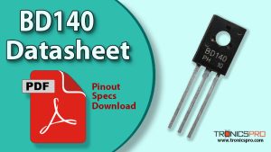 BD140 PNP Transistor Datasheet Pinout