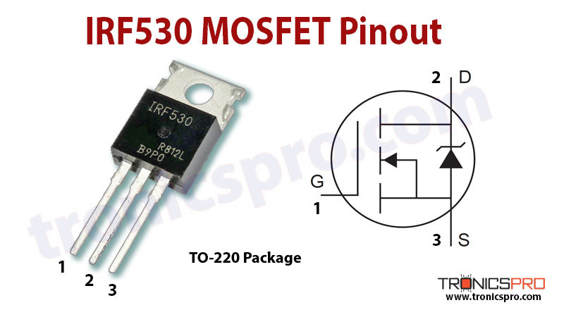 5x IRF530N N-Channel Power MOSFET Transistor – 17A, 100V (TO-220) By International Rectifier