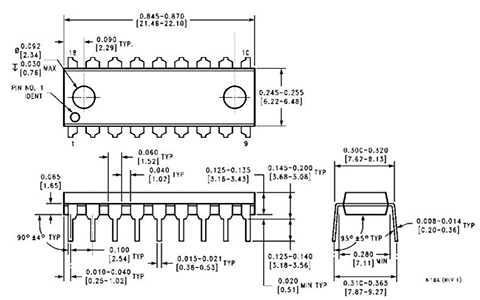 LM3914 Package Dimensions