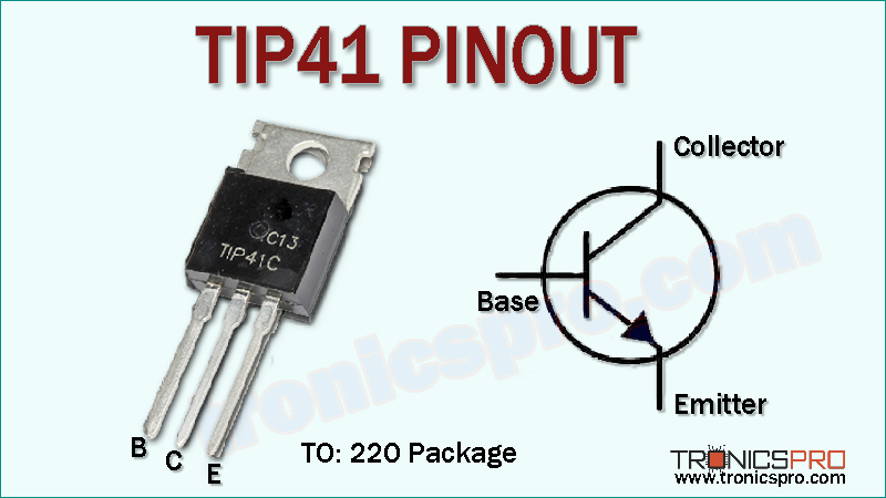 Kit Di 4 Transistor NPN TIP41C – 100V 6A – Formato TO-220 – Per Amplificatori E Alimentatori