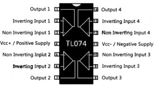 TL074 Op-Amp IC Pinout Datasheet - TRONICSpro