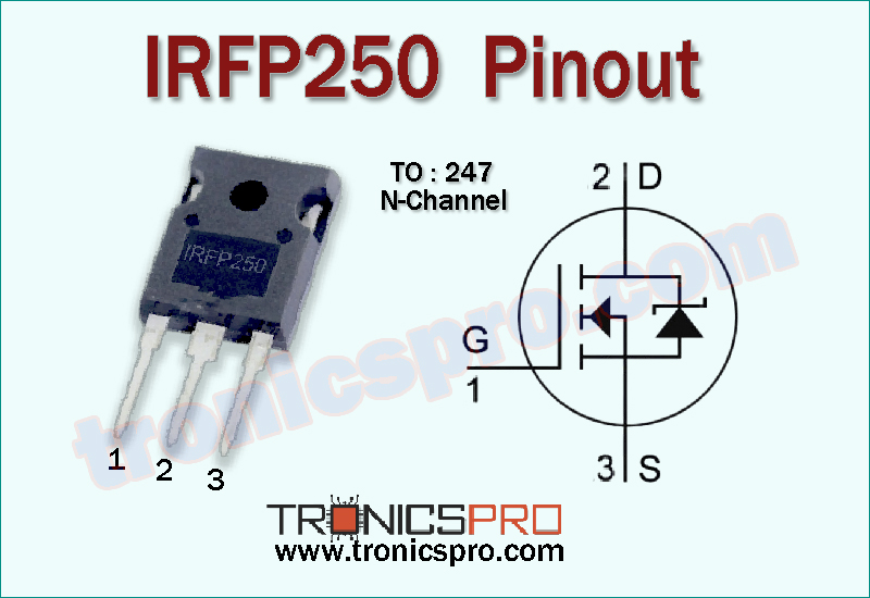 irfp250 datasheet pinout equivalent specification application