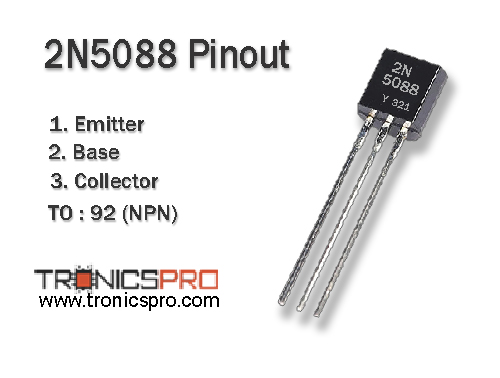 2N5088 transistor pin configuration diagram pinout