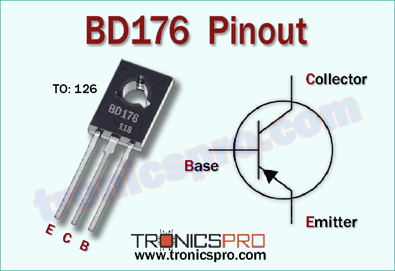 BD176 PNP Transistor Pinout