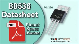 BD536 PNP Transistor Datasheet