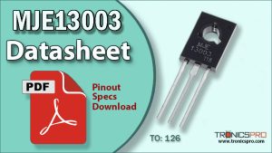 MJE13003 NPN Transistor Datasheet