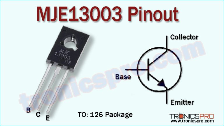 MJE13003 NPN Power Transistor Datasheet - TRONICSpro