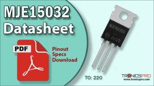 MJE15032 NPN Transistor Pinout Datasheet