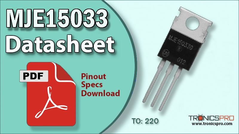 MJE15033 PNP Transistor Datasheet