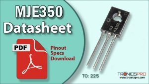 MJE350 PNP Transistor Datasheet