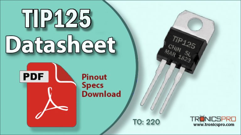TIP125 PNP Transistor Pinout Datasheet - TRONICSpro