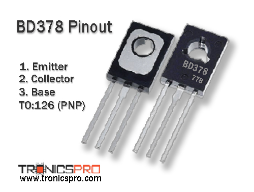 bd378 transistor pin configuration diagram pinout