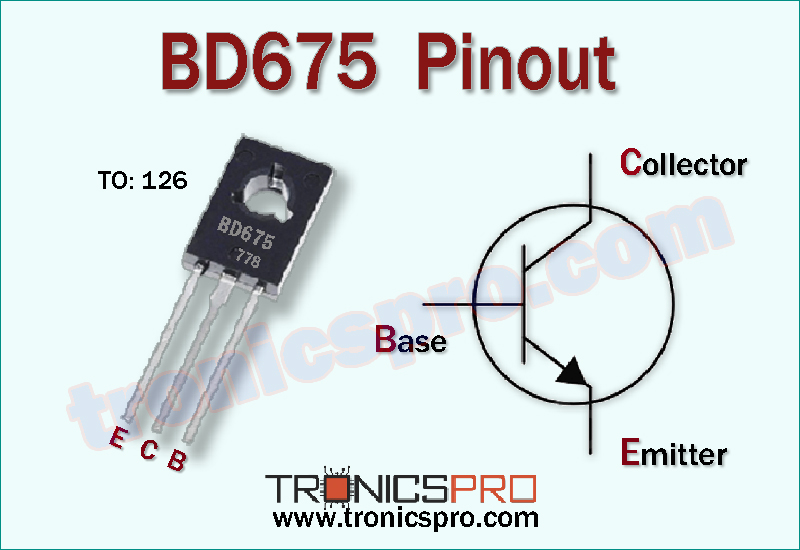 bd675 transistor pin configuration pinout diagram