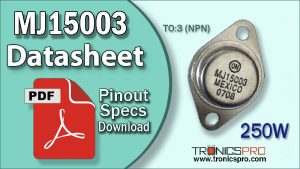 mj15003 datasheet pinout