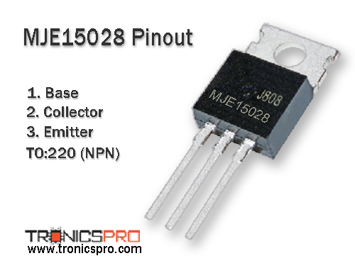 mje15028 transistor pin configuration diagram pinout