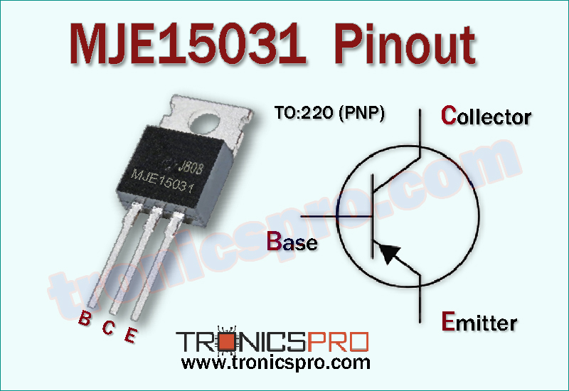 mje15031 transistor pin configuration pinout diagram