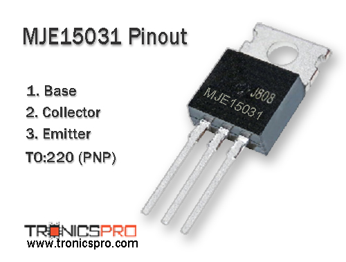 mje15031 transistor pin configuration diagram pinout