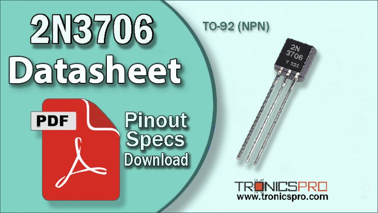 2N3706 Pinout, Equivalent, Application, Datasheet - TRONICSpro