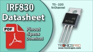 IRF830 datasheet pinout equivalent specification mosfet