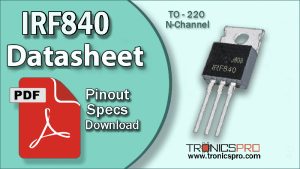 IRF840 datasheet pinout equivalent specification mosfet