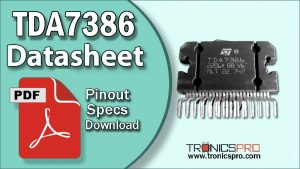 tda7386 datasheet pinout equivalent specification application