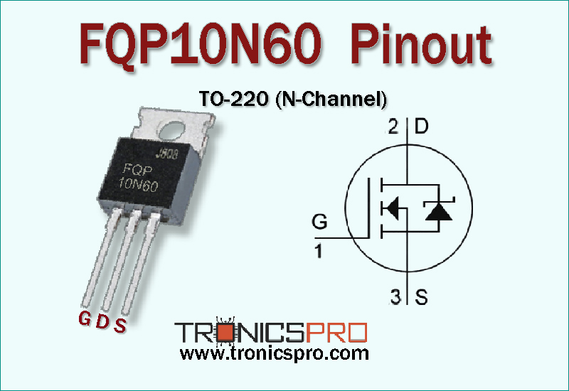 FQP10N60 pinout datasheet equivalent specification application mosfet n-channel