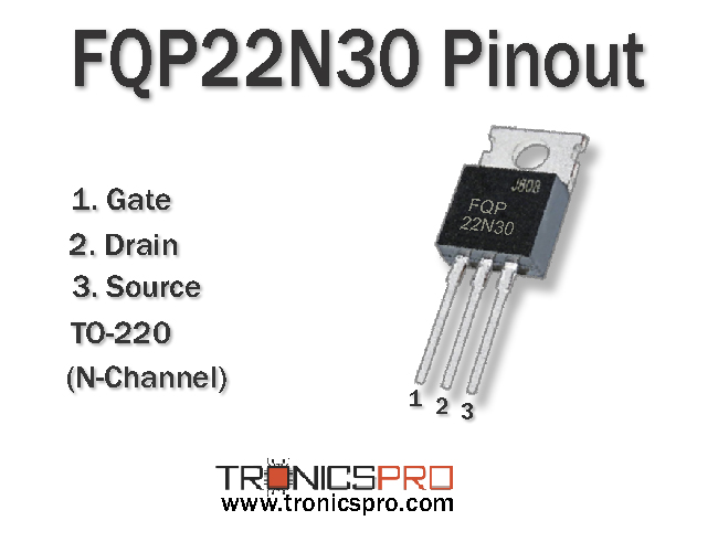 FQP22N30 pinout datasheet equivalent specification pin configuration mosfet n-channel