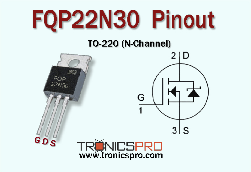 FQP22N30 pinout datasheet equivalent specification application mosfet n-channel