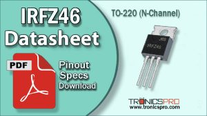 IRFZ46 datasheet pinout equivalent specification application mosfet n-channel
